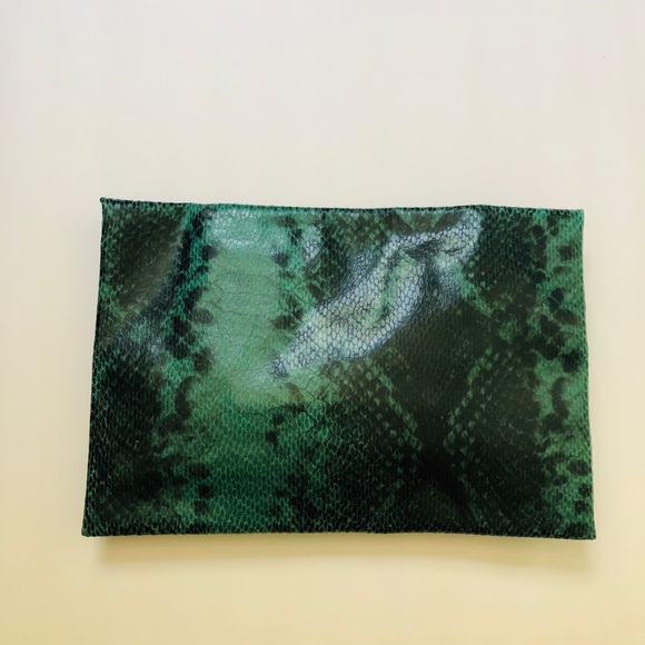 BCBG Maxazria Snake Embossed Envelope Clutch - Picture 3 of 4